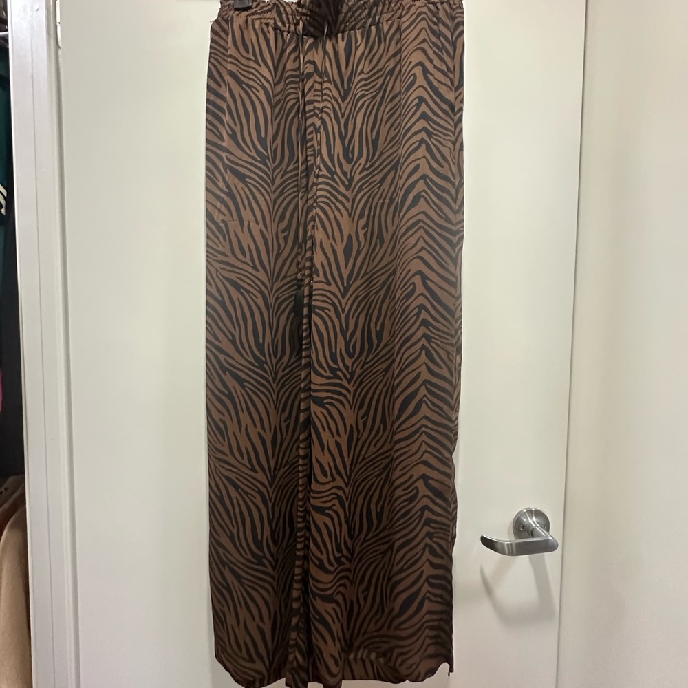 Rose & Olive Animal Print Trousers